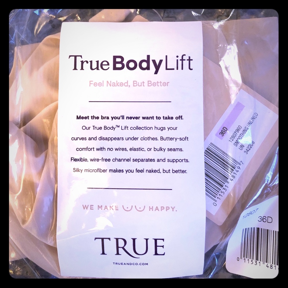 NWT True&Co Bra 36D